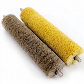 Glass Scrubber Nylon Cylindrical Coil Brush Roller